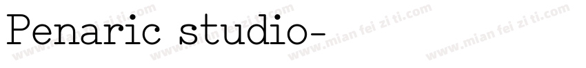 Penaric studio字体转换